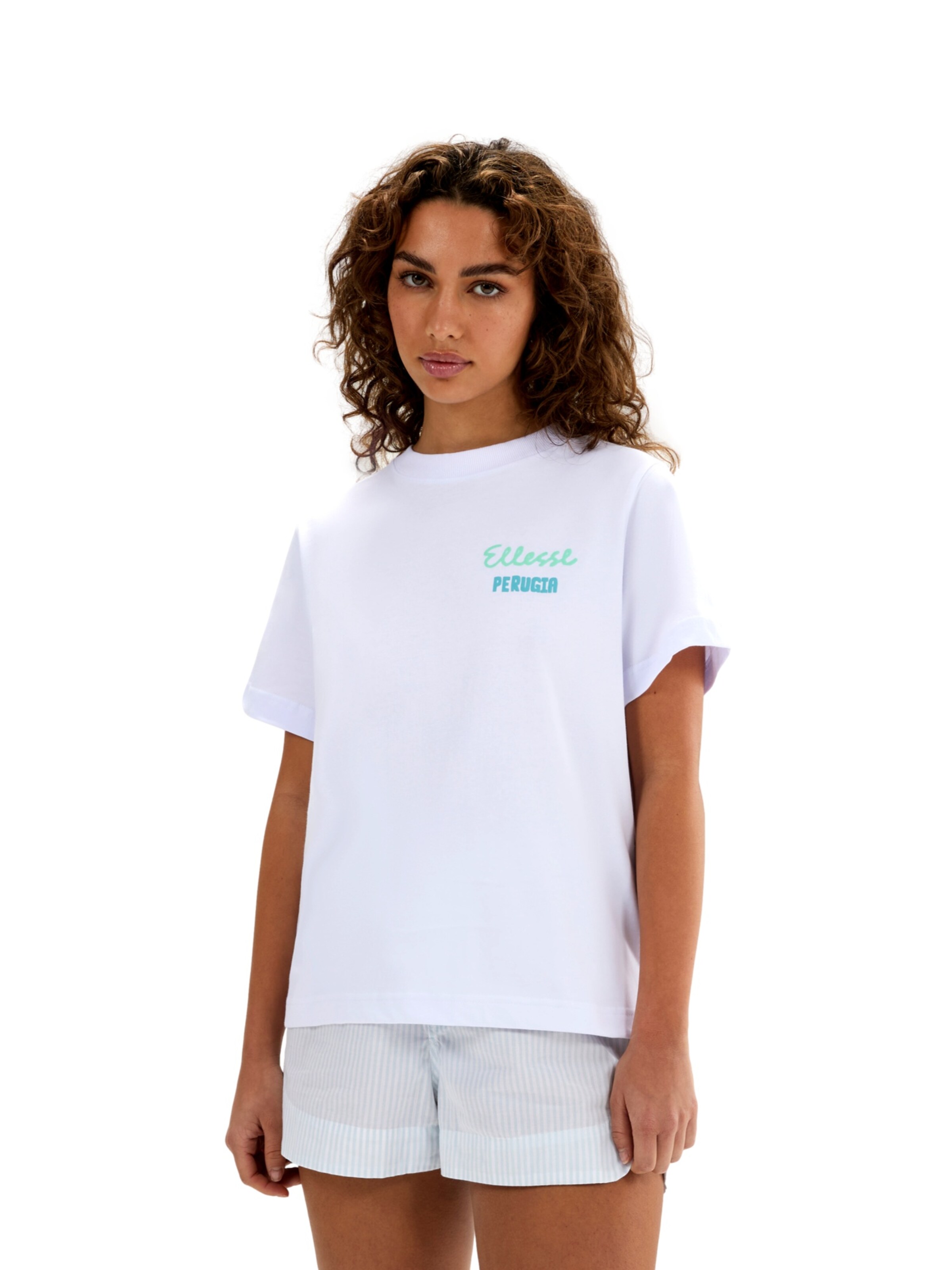 ELLESSE Shirt 'Fruttas' in Wit: voorkant