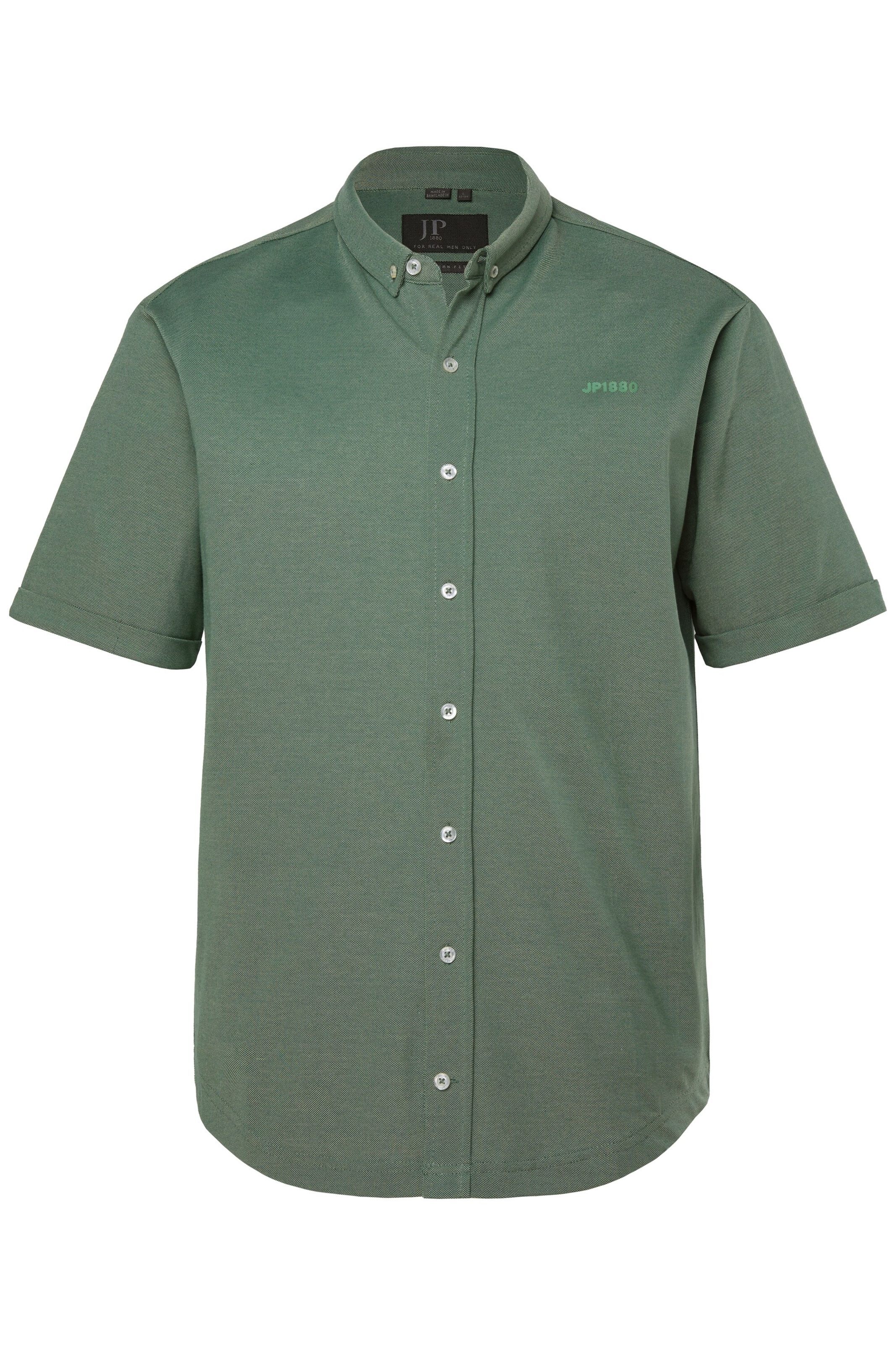 JP1880 Regular Fit Hemd in Grün: Vorderseite