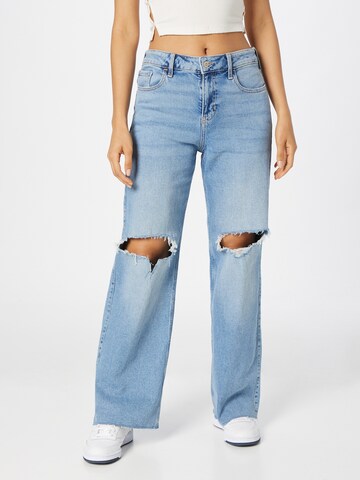 HOLLISTER Wide leg Jeans in Blue: front