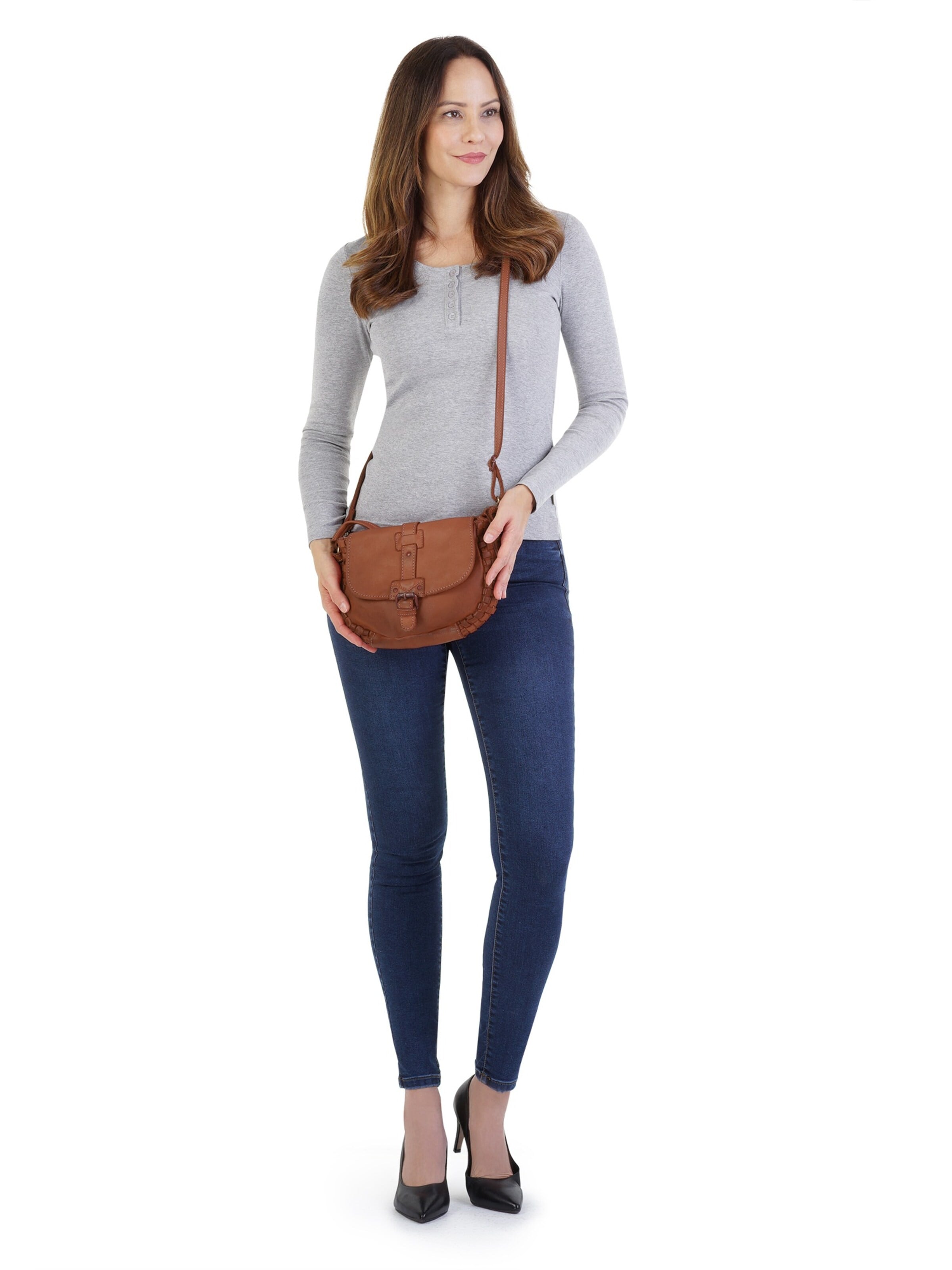 Cluty - Bolso de hombro en marrón