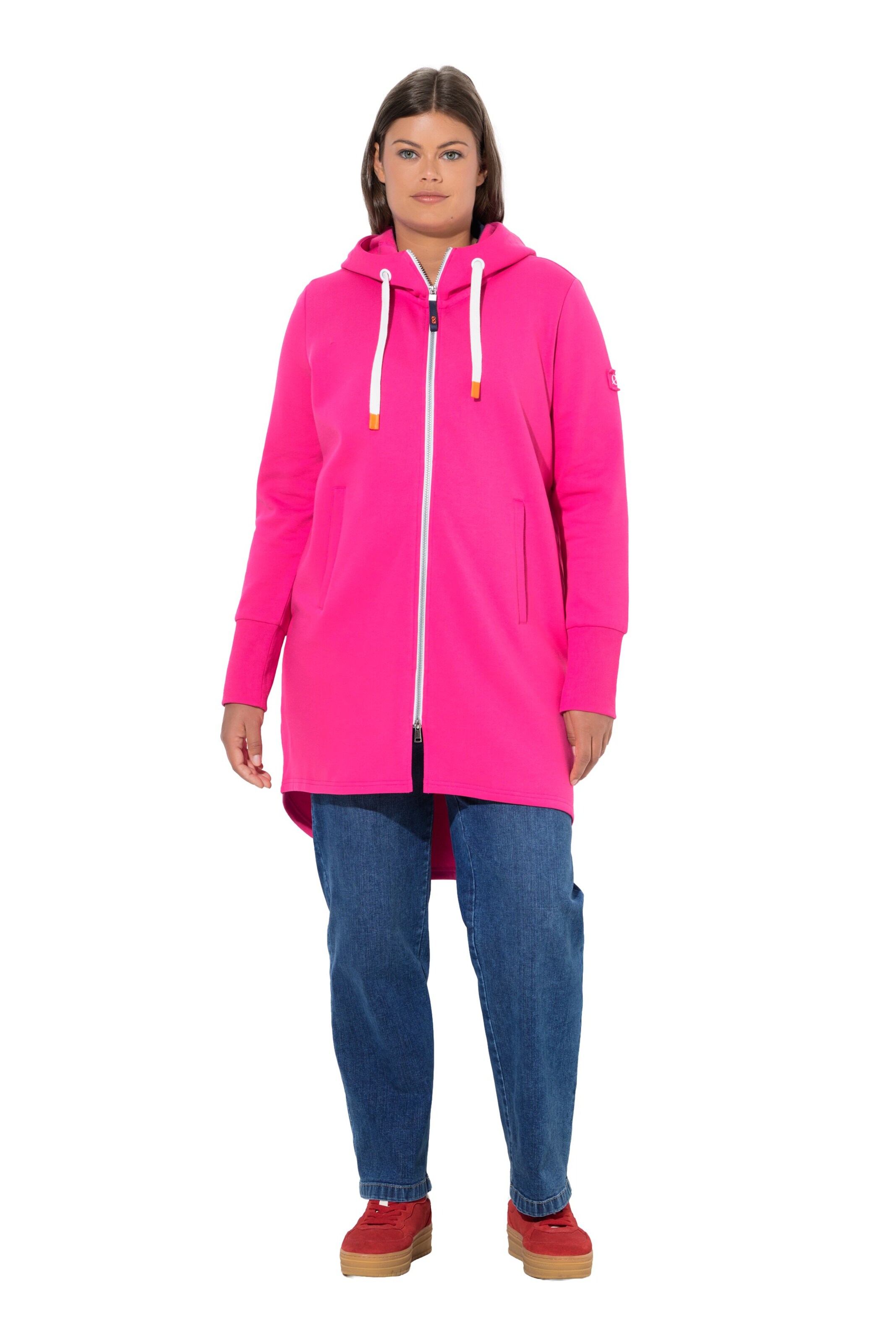 LAURASØN Sweatjacke in Pink: Vorderseite