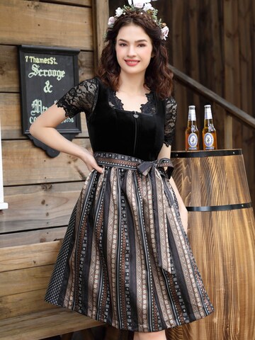 Yesfashion Dirndl‌‌‌‌‌‌‌‌‌ in Schwarz