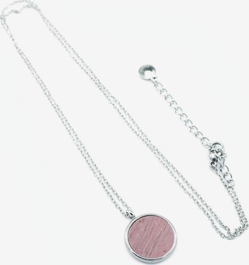 Sergio Engel Kette 'Beach Kette 02 Elegante Edelstahlkette mit Natursteinanhänger' in Pink: Vorderseite