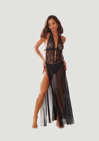 JETTE Negligee in Black: front