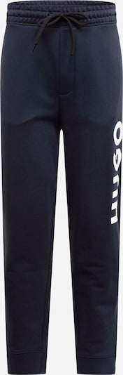 HUGO Red Pantalon 'Dutschi' en bleu foncé / blanc, Vue avec produit