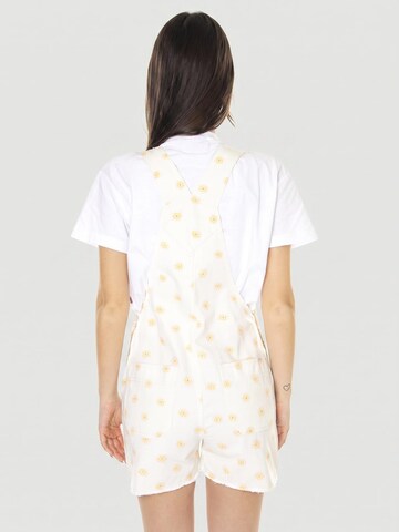 Brixton Jumpsuit 'W' Christina Short Overall Off White Daisy Dot' in White