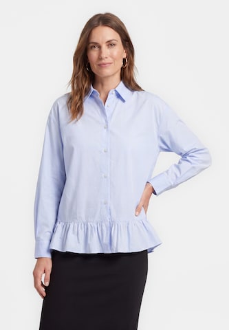 Chemisier usha BLACK LABEL en bleu : devant