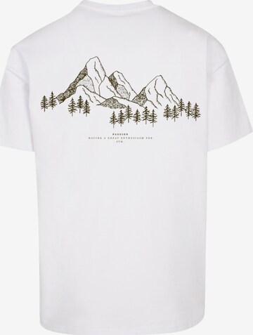 T-Shirt ' Mountain' F4NT4STIC en blanc