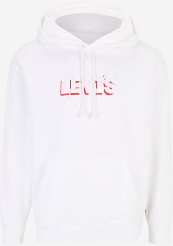 LEVI'S ®Sweater majica 'Relaxed Graphic Hoodie' - bijela boja: prednji dio