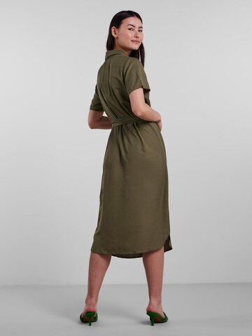 PIECES Shirt dress 'Olivia' in Green