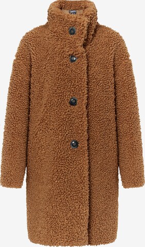 DreiMaster Vintage Between-Seasons Coat in Brown: front