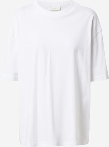 Gina Tricot Тениска в бяло: отпред