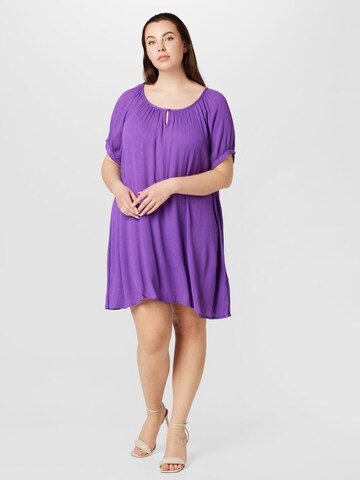 KAFFE CURVE Tunic 'Ami' in Purple: front