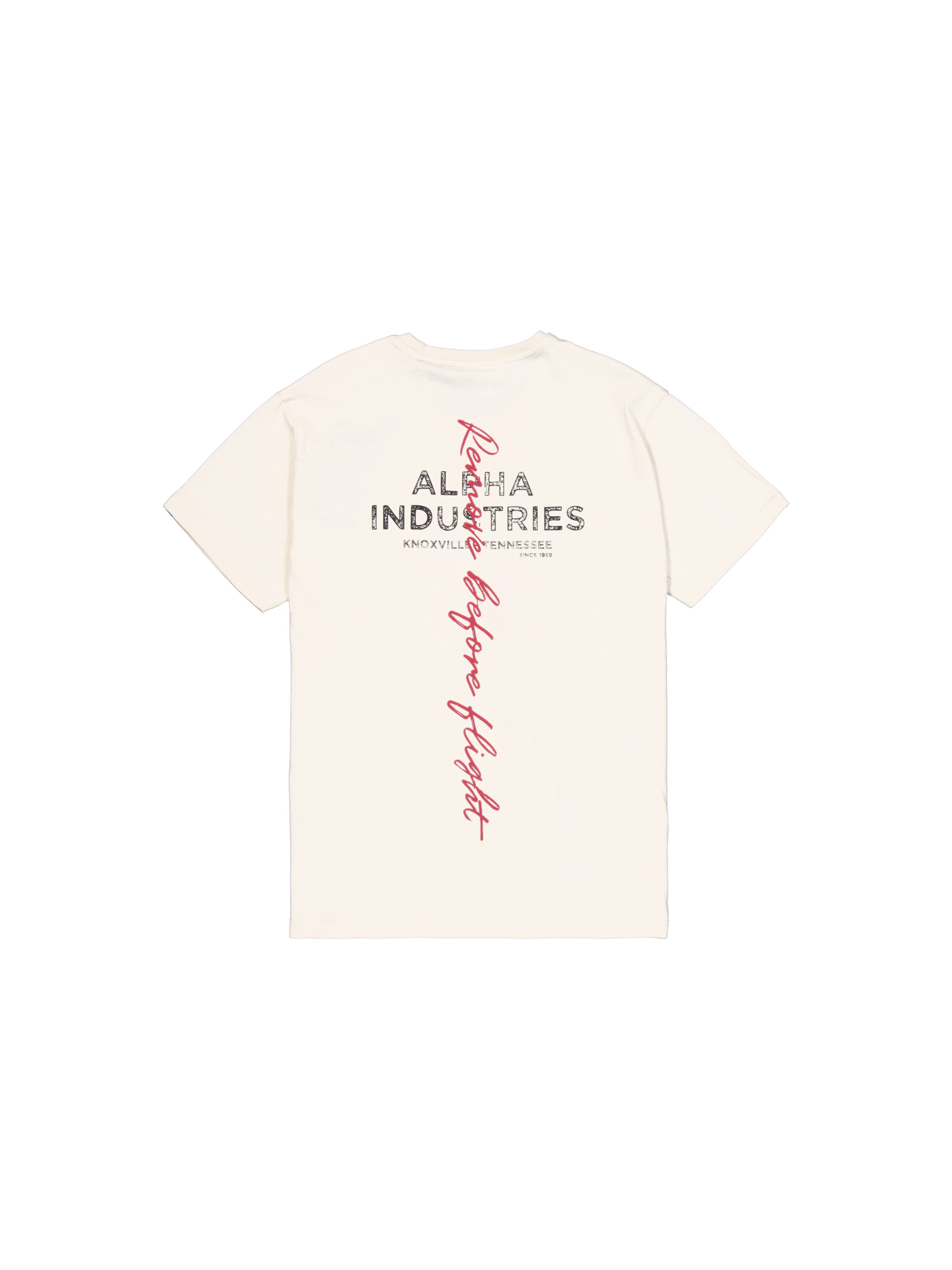 ALPHA INDUSTRIES Tričko - Biela