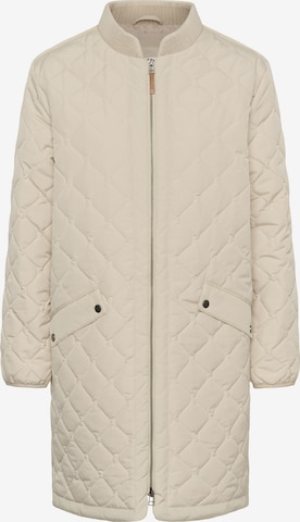 Cream Between-Seasons Coat 'ArwenCR' in Beige: front