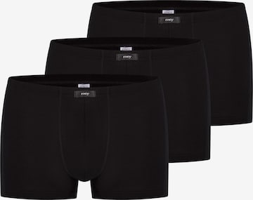 Mey Boxershorts 'Network' in Schwarz: Vorderseite