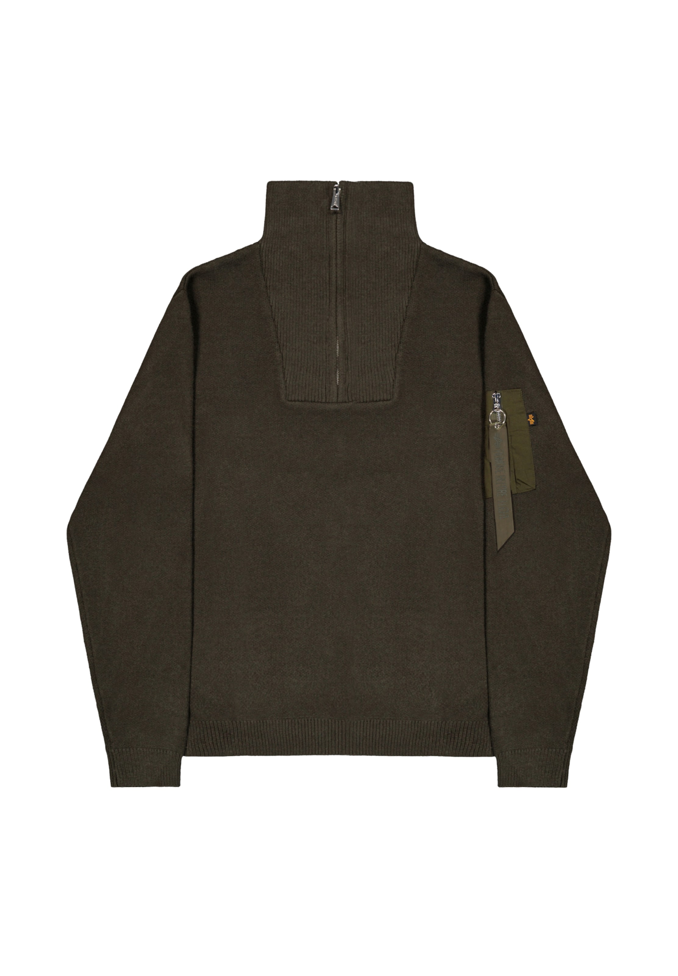 ALPHA INDUSTRIES Свитер в Зеленый: спереди