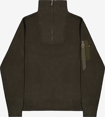 žalia ALPHA INDUSTRIES Megztinis: priekis