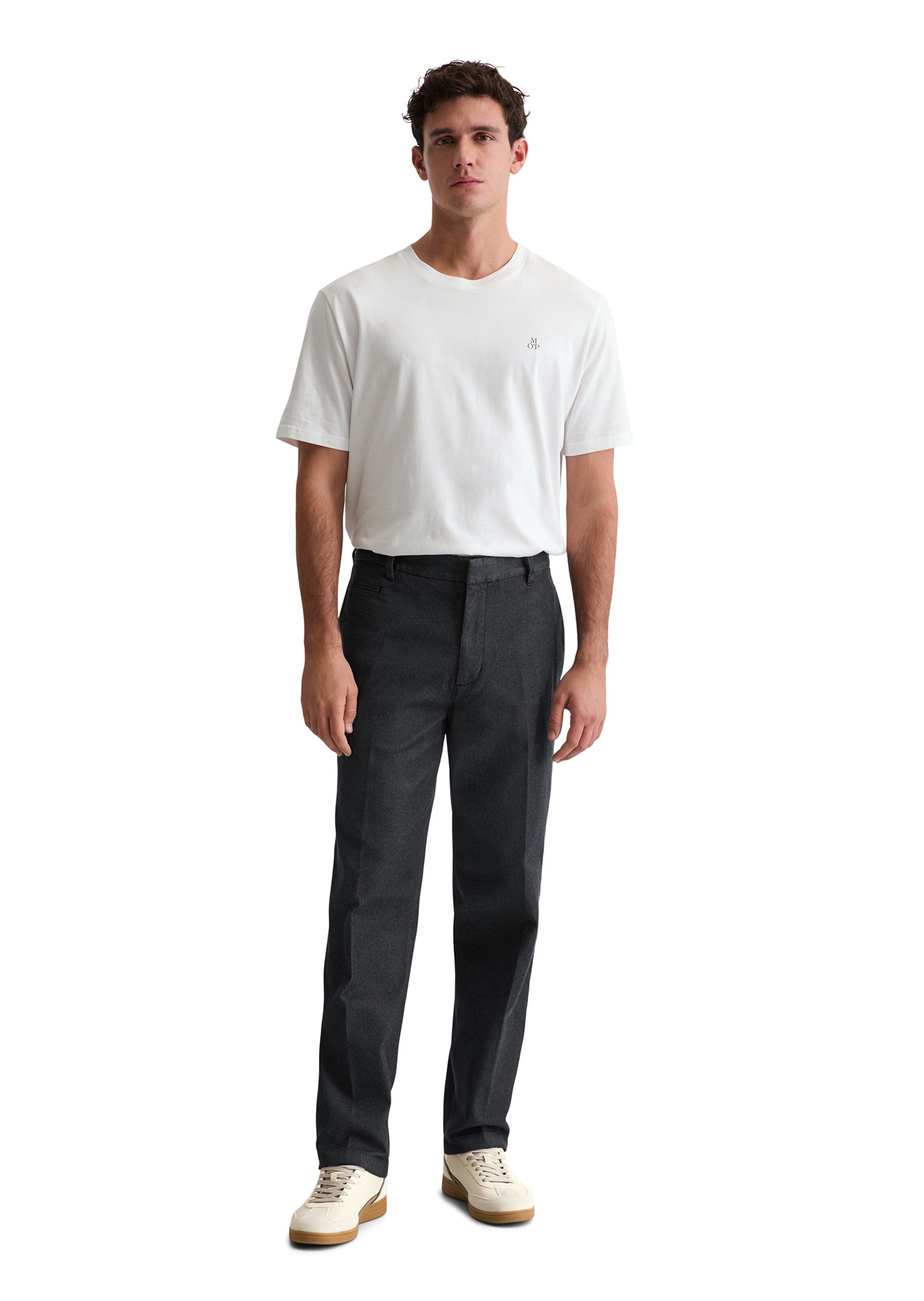 Marc O'Polo Regular Bandplooibroek 'Bunkris ' in Blauw