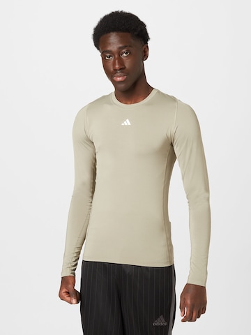 T-Shirt fonctionnel ADIDAS PERFORMANCE en gris : devant