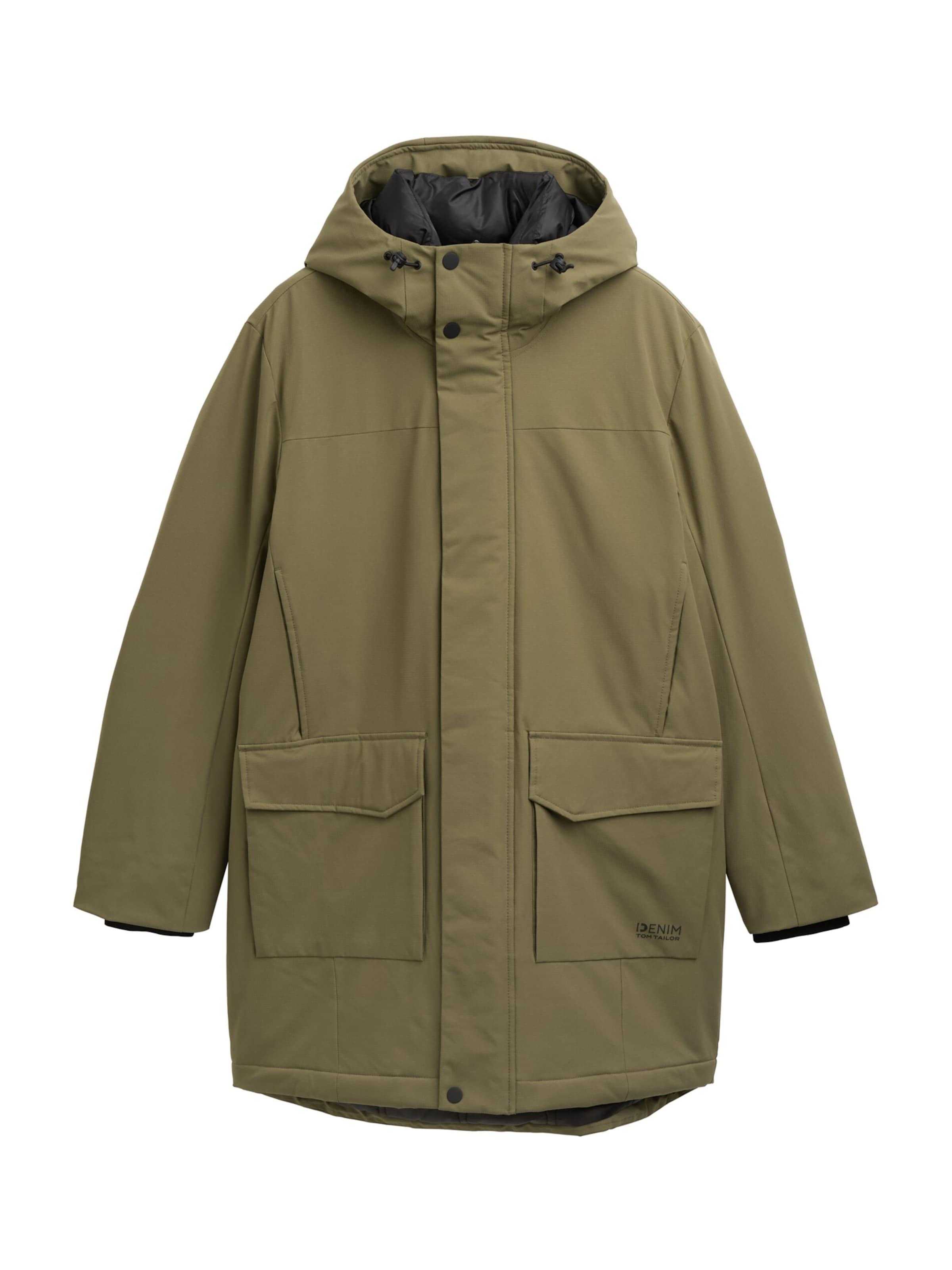 TOM TAILOR DENIM - Parca de invierno en verde: frente