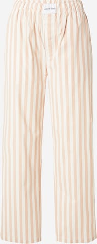 Calvin Klein Underwear Pyjamahose in Beige: predná strana