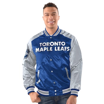 Starter Between-Season Jacket 'Toronto Maple Leafs' in Blue: front