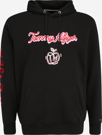 Tommy Hilfiger Big & Tall Sweatshirt in Zwart: voorkant