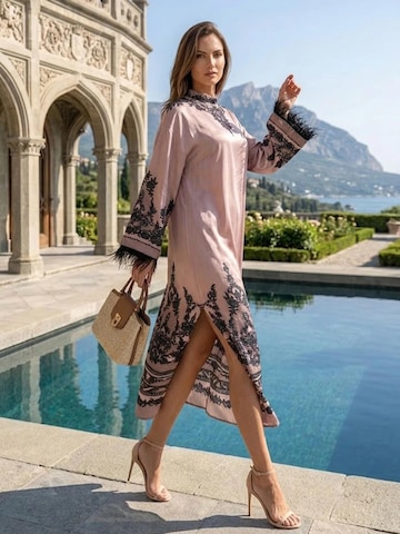 JIORO Oversized jurk 'GRAFFITI POWDER' in Gemengde kleuren
