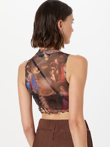 Nasty Gal Top 'Renaissance' - fekete