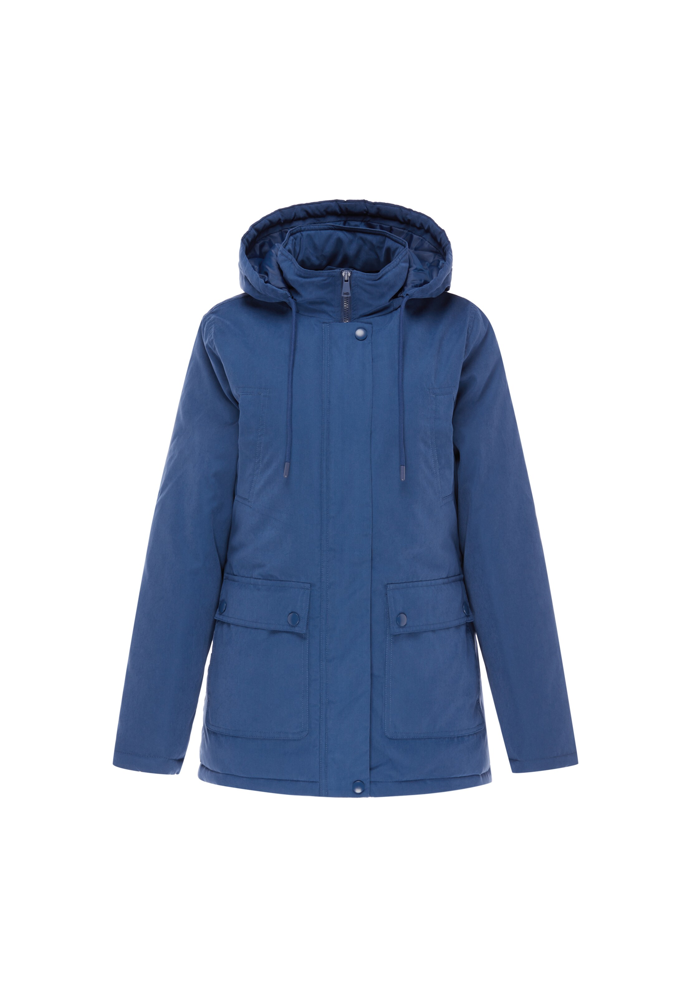 Veste mi-saison Usha en bleu : devant