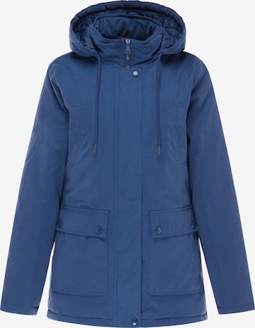 Veste mi-saison Usha en bleu : devant