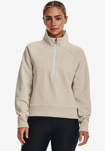 UNDER ARMOUR Sportsweatshirt in Beige: predná strana