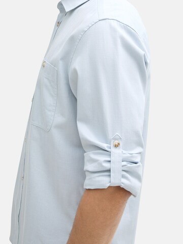 TOM TAILOR Regular fit Button Up Shirt in Blue
