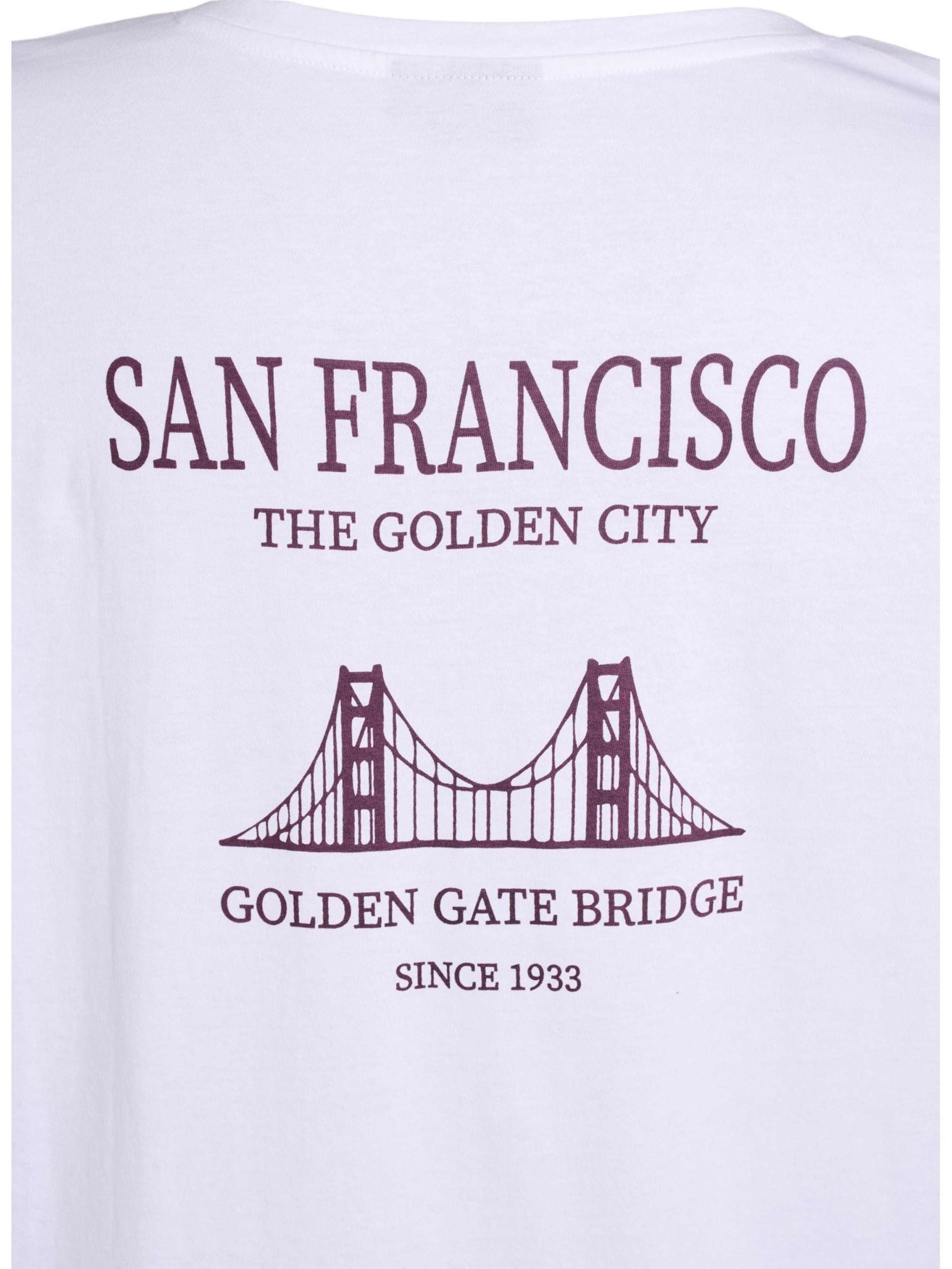 Maglietta 'Mally' di Zizzi in bianco