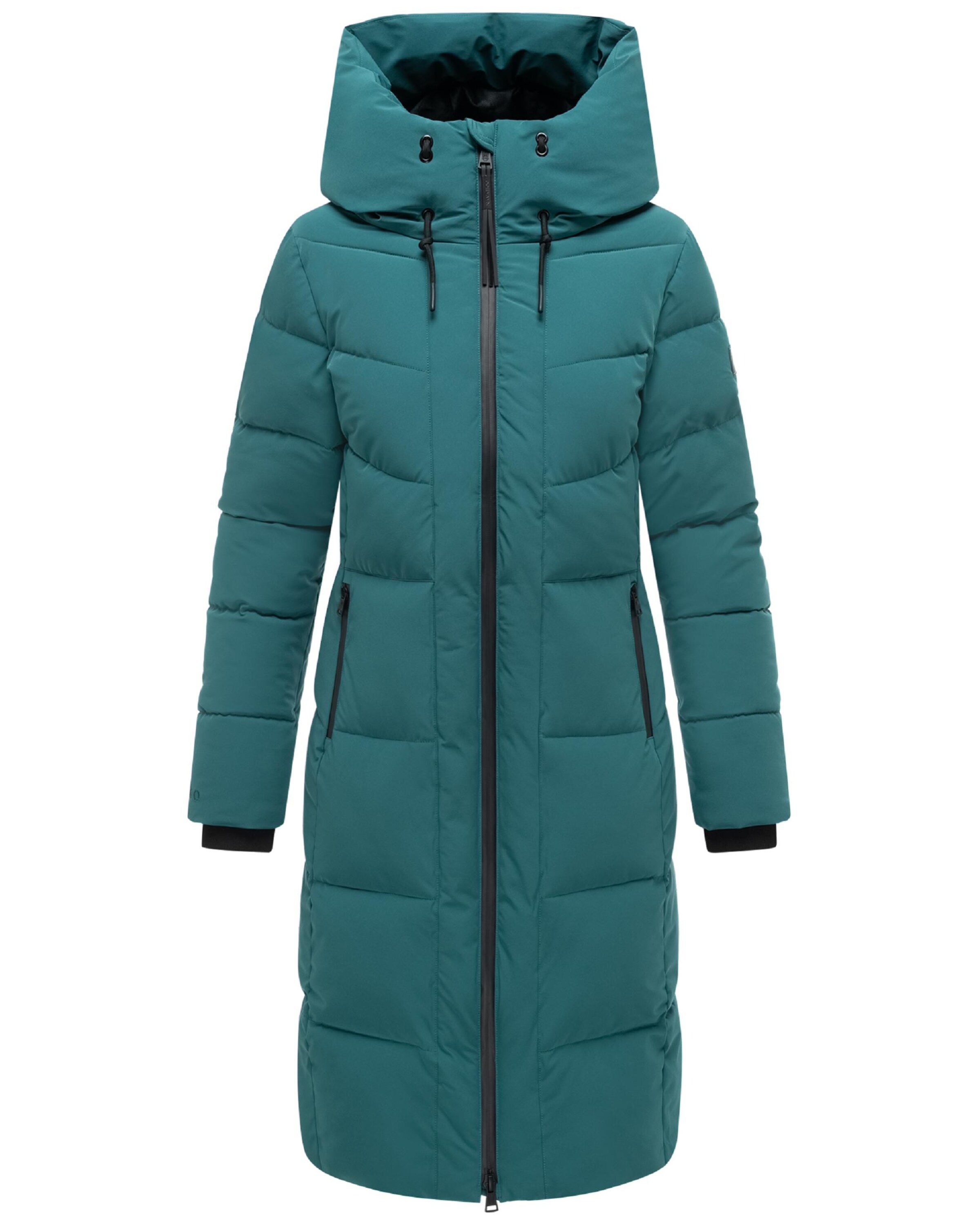 NAVAHOO Winter coat 'Schokokuss XIV' in Green: front