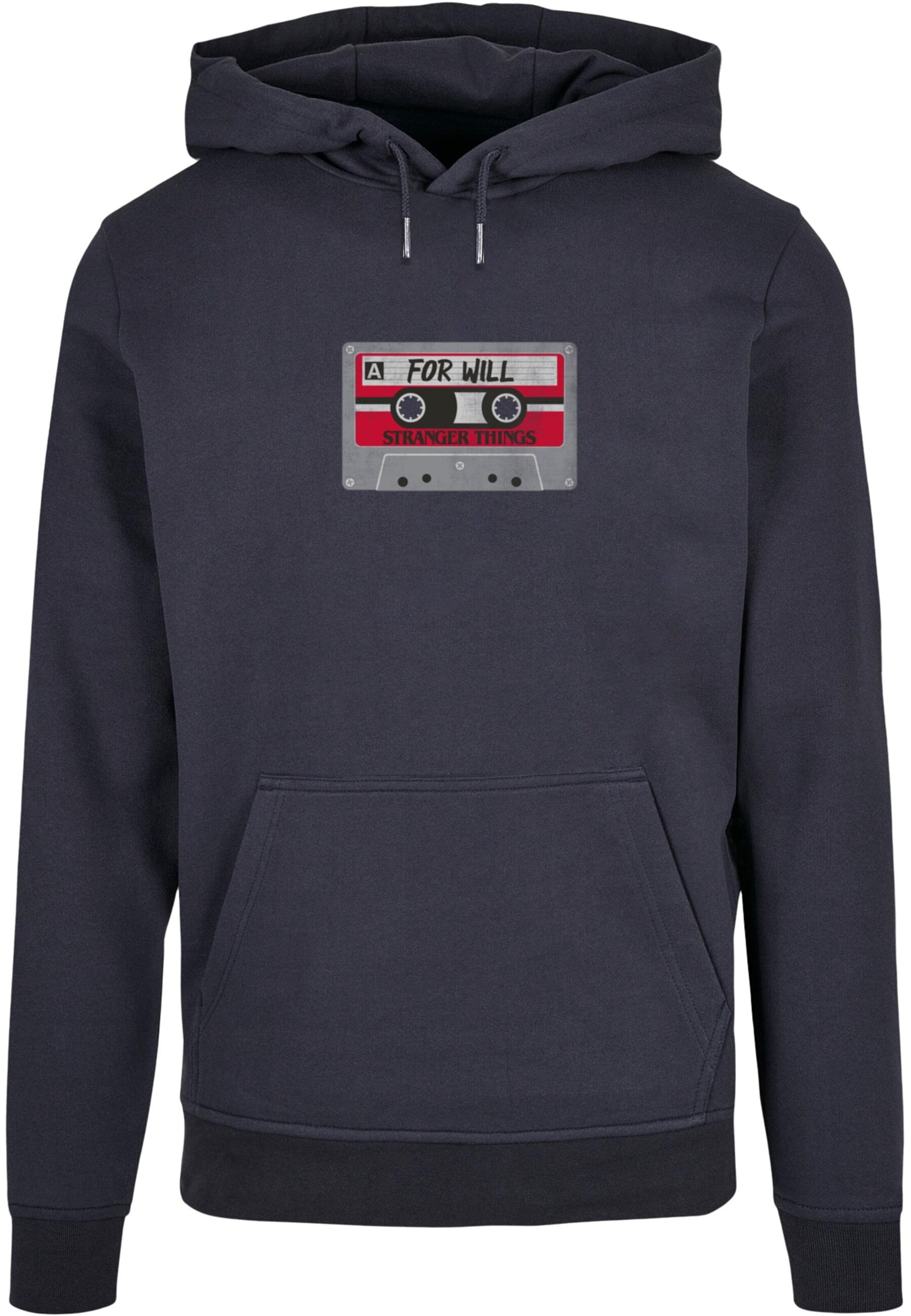 ABSOLUTE CULT Sweatshirt 'Stranger Things - Cassette For Will' in Blau: Vorderseite