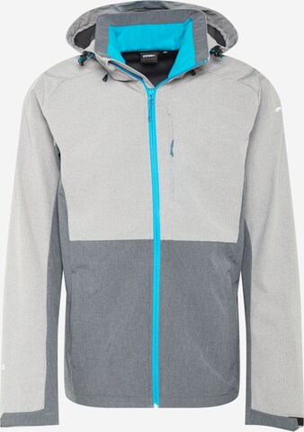 Veste outdoor 'BASSUM' ICEPEAK en gris : devant