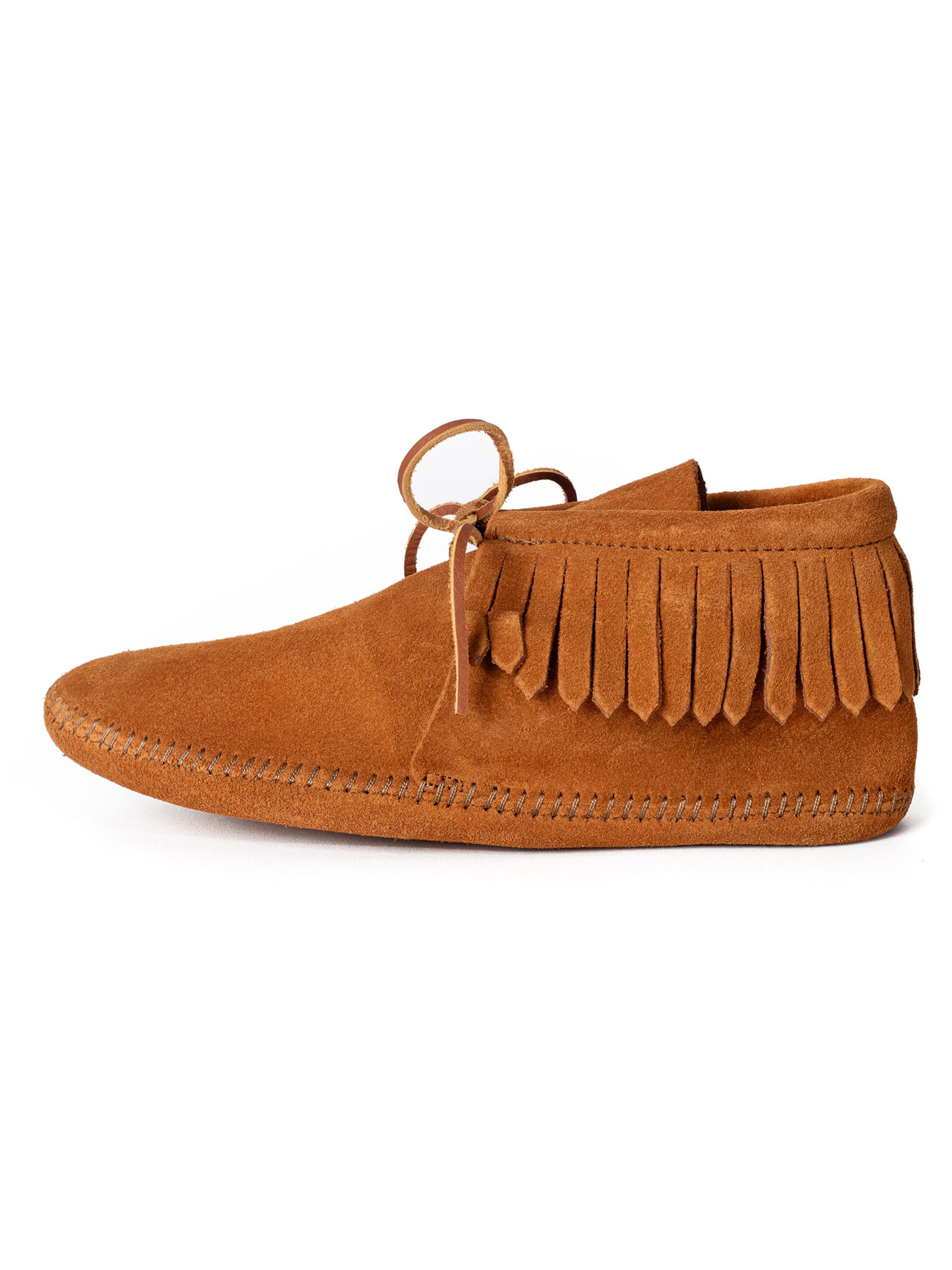 Minnetonka Snøresko 'Classic Fringe' i brun: forside