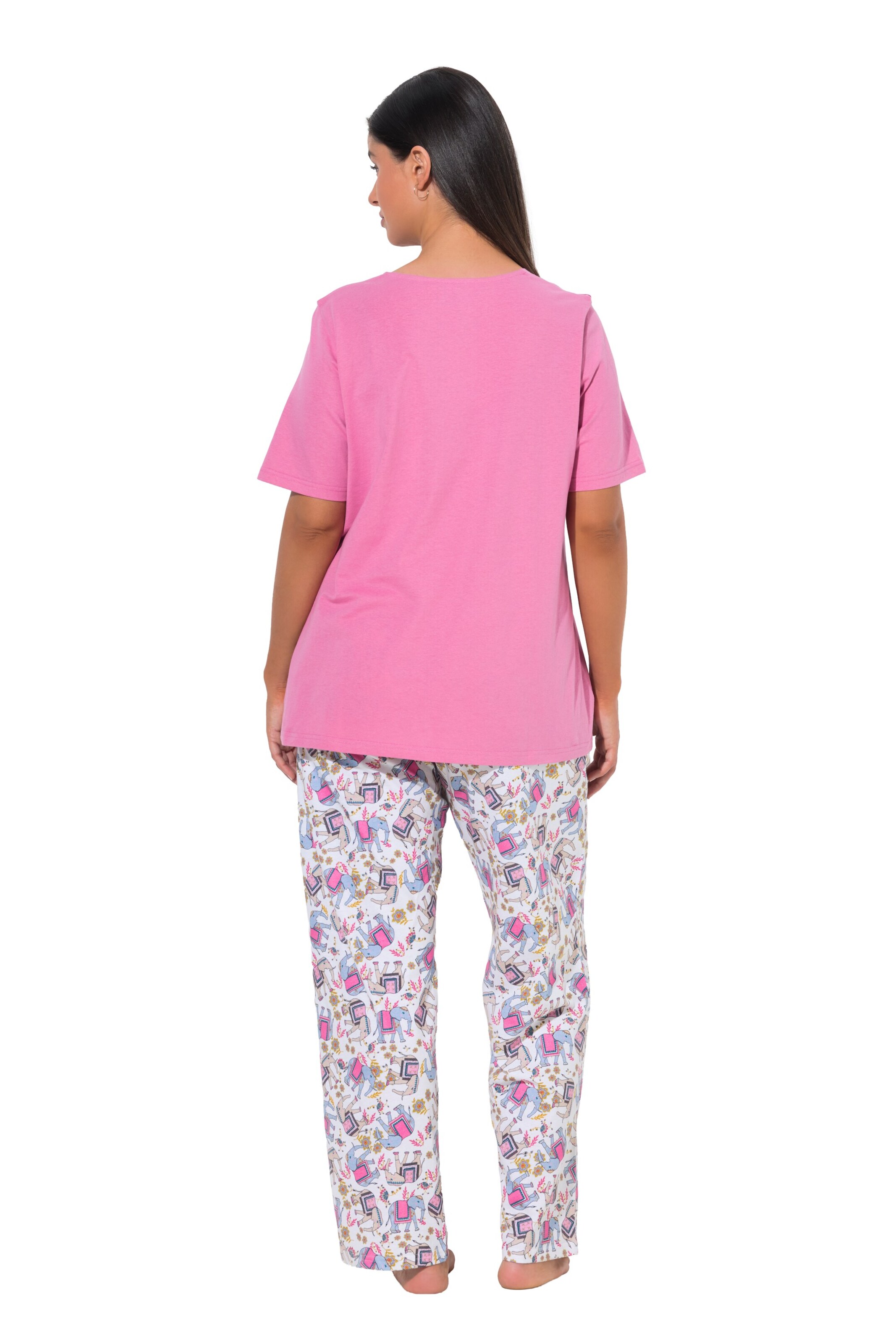 Ulla Popken Pyjama in Roze