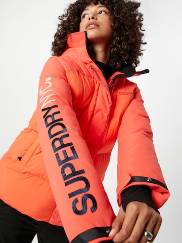 Superdry Winter parka in Red