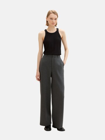 TOM TAILOR DENIM Top in Schwarz