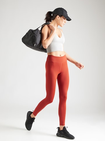 Reebok Skinny Sporthose 'LUX' in Rot