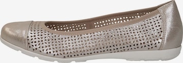 Ballerines CAPRICE en or