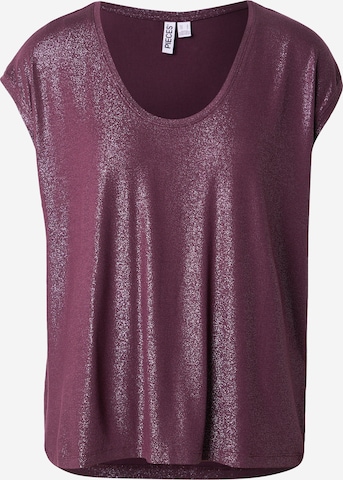 T-shirt 'PCALICE' PIECES Curve en rouge : devant