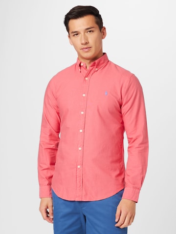 Slim fit Camicia di Polo Ralph Lauren in rosso: frontale
