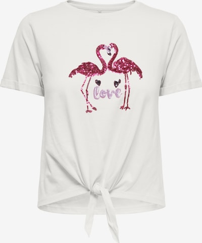 Marškinėliai 'ONLDORA' iš ONLY, spalva – purpurinė / rožinė / balkšva, Prekių apžvalga