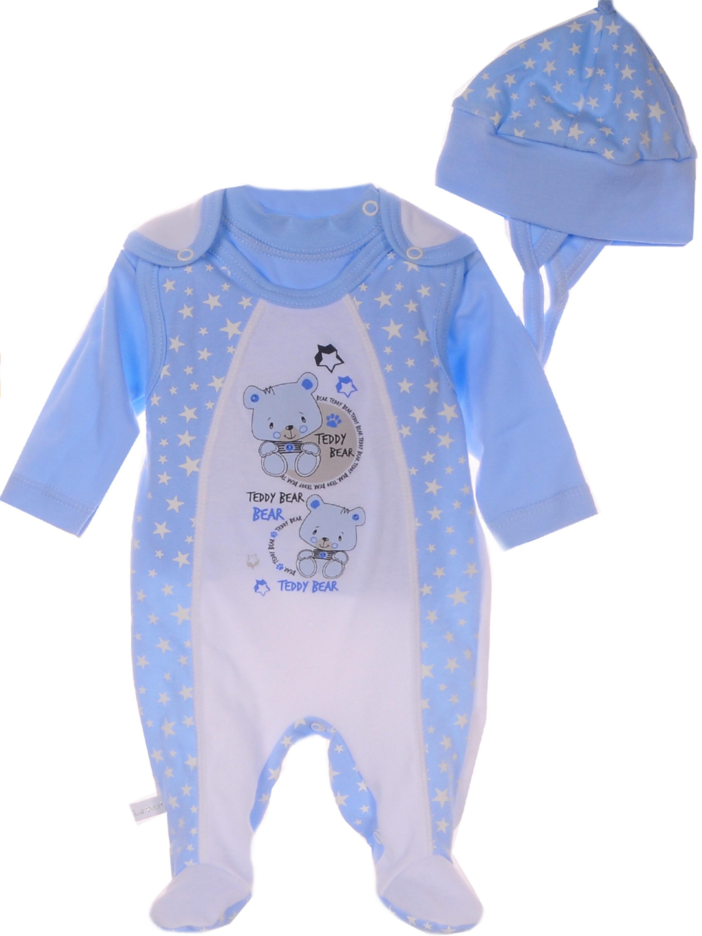 La Bortini Strampler/Body‌‌‌‌‌ in Blau: Vorderseite