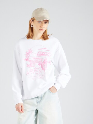 HOLLISTER Sweatshirt in White: front