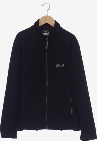 JACK WOLFSKIN Sweatshirt & Zip-Up Hoodie in XXXL in Black: front